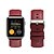 abordables Bracelets Apple Watch-1 pcs Bracelet de montre connectée pour Apple  iWatch Series 6 / SE / 5/4 44mm Series  6 / SE / 5/4 40mm Series 3/2/1 38mm Series 3/2/1 42mm 38 / 40mm 42 / 44mm Vrai Cuir Montre intelligente Sangle