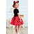 baratos Vestidos-Toddler Girls&#039; Dress Polka Dot Short Sleeve Holiday Birthday Party Layered Cosplay Casual Costumes Cotton Tulle Tutu Dress Summer Red Fuchsia