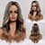 cheap Synthetic Trendy Wigs-Blonde Wigs for Women Synthetic Wig Deep Wave Middle Part Wig Medium Length A2 Synthetic Hair Cosplay Middle Part Party Black Brown