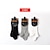 cheap Others-Running Socks 3 Pairs Men&#039;s Socks Anti-Slip Breathable Sweat wicking Basketball Football / Soccer Running Jogging Sports Solid Colored Cotton White Black Grey / High Elasticity / Athleisure
