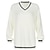 cheap Knit Tops-women&#039;s v neck sweater vest school uniform cable knit oversized batwing sleeve cricket sweater pulover tops white