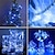 voordelige LED-lichtstrengen-1m Verlichtingsslingers 10 LEDs 10 stuks 1 stuk Blauw Kerstmis Nieuwjaar Waterbestendig Feest Decoratief Batterijen aangedreven