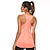 cheap Yoga Tops-Women&#039;s Yoga Top Summer Racerback Solid Color Fuchsia Orange Spandex Yoga Fitness Gym Workout Tank Top Sport Activewear Quick Dry Moisture Wicking Breathable Micro-elastic