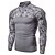 abordables camisetas y tanques activos para hombres-Hombre Camisa de camuflaje Camisa de combate camuflaje Manga Larga Al aire libre Otoño Primavera Secado rápido Transpirable Suave Reductor del Sudor Poliéster Caza Entrenamiento Botas de combate