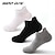 cheap Others-Running Socks 3 Pairs Men&#039;s Socks Anti-Slip Breathable Sweat wicking Basketball Football / Soccer Running Jogging Sports Solid Colored Cotton White Black Grey / High Elasticity / Athleisure