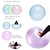 cheap Novelty &amp; Gag Toys-1/2/3 pcs Toy Bubble Ball with pump 27/47 inch Holiday Bouncy Ball Elastic Super Large Beach Balloon Inflatable Funny Toy Ball for Garden Outdoor Indoor Play