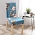 저렴한 부엌 의자 덮개-dinning chair cover stretch chair seat slipcover soft floral flower pattern 내구성 빨 가구 보호대 for dinning room party