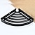 levne Koupelnové poličky-koupelnová polička nový design multifunkční trojúhelník vanová rohová polička nerez nástěnná matná černá a stříbřitá 1ks