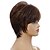 cheap Synthetic Trendy Wigs-Synthetic Wig Bangs Curly Free Part Wig Short Brown / Burgundy Synthetic Hair 12 inch Women&#039;s Fashionable Design Women Synthetic Brown