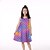 cheap Casual Dresses-Kids Little Girls&#039; Dress Graphic Print Purple Knee-length Sleeveless Flower Active Dresses Regular Fit 5-12 Years