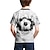 preiswerte 3D-T-Shirts für Jungen-Jungen 3D Fußball T-Shirt Kurzarm 3D-Druck Sommer Aktiv Strassenmode Polyester kinderkleidung 3-12 Jahre Outdoor Täglich