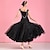 cheap Ballroom Dancewear-Ballroom Dance Dress Embroidery Crystals / Rhinestones Women&#039;s Performance Training Sleeveless Natural Elastane Tulle