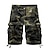 cheap Cargo Shorts-Men&#039;s Cargo Shorts Hiking Shorts Pocket Multi Pocket Camouflage Comfort Breathable Short Casual Sports Cargo Shorts Chino Camouflage Red Yellow camouflage Inelastic