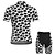 cheap Men&#039;s Clothing Sets-21Grams Men&#039;s Short Sleeve Cycling Jersey with Shorts Summer Spandex Polyester Black+White Funny Bike Clothing Suit 3D Pad Quick Dry Moisture Wicking Breathable Reflective Strips Sports Graphic