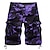 cheap Hiking Trousers &amp; Shorts-Men&#039;s Hiking Shorts Hiking Cargo Shorts Military Camo Summer Outdoor 10&quot; Ripstop Multi Pockets Breathable Wear Resistance Cotton Knee Length Shorts Purple Red Army Green Blue Khaki Work Hunting