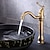 cheap Classical-Bathroom Sink Mixer Faucet Deck Mounted, 360 Swivel Washroom Basin Taps Single Handle Rose One Hole Electroplated Faucet with Hot and Cold Water Gold/Black/Brushed Gold/Brass/Rustic Nickel