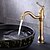 economico Classici-rubinetto lavabo bagno, monocomando oro rosa / nero / oro spazzolato / ottone / nichel rustico rubinetto elettrolitico diffuso monoforo con acqua calda e fredda