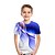 preiswerte 3D-T-Shirts für Jungen-Kinder Jungen 3D Schwindel T-Shirt T-Shirt Kurzarm Regenbogen Optische Täuschung Farbblock 3D-Druck Blau Lila Schwarz Kinder Oberteile Sommer Basic Streetwear Sport