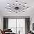 Χαμηλού Κόστους Φώτα Οροφής-led φωτιστικό οροφής 93 cm σχέδιο συμπλέγματος flush mount lights μεταλλικό μοντέρνο στιλ floral στυλ βαμμένο φινίρισμα μοντέρνο σκανδιναβικό στυλ 220-240v