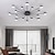 ieftine Montaj Plafon-plafon cu led de 93 cm design cluster cluster lumini încastrate metal stil modern stil floral finisaje pictate stil nordic modern 220-240v