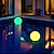 abordables Luces subacuáticas-Luz LED flotante para piscina al aire libre con control remoto, luz de bola brillante que cambia de color rgb para jardín, césped, fiesta en casa, decoración de piscina, iluminación recargable