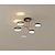 ieftine Lumini Reglabile-plafoniera cu led lumina reglabila design modern cerc negru auriu 75 cm lumini cu montare incastrata aluminiu led stil nordic 220-240v