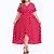 cheap Plus Size Dresses-Women&#039;s Plus Size Polka Dot Swing Dress Ruffle V Neck Short Sleeve Hot Fashion Spring Summer Causal Holiday Maxi long Dress Dress