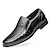 abordables Zapatos Oxford de hombre-Hombre Oxfords Diario Oficina y carrera Zapatos de Paseo PU Impermeable Usar prueba Negro Otoño Primavera