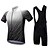 cheap Men&#039;s Clothing Sets-FUALRNY® Men&#039;s Cycling Jersey with Bib Shorts Short Sleeve Mountain Bike MTB Road Bike Cycling Green Gray Orange Gradient Bike Clothing Suit Silicon Lycra Polyester Quick Dry Back Pocket Sweat wicking