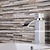 abordables Classiques-Robinet de lavabo de salle de bain, mitigeur en laiton à un trou, cascade argentée, robinets de bain centraux chromés de style concis