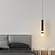 voordelige Hanglampen-LED hanglamp nachtkastlamp zwart modern 31 cm enkel design hanglamp aluminium stijlvolle eiland gelakte afwerkingen 110-240 v