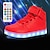 cheap Kids&#039; Light Up Shoes-Boys&#039; Girls&#039; Sneakers LED Shoes USB Charging Athletic Shoes for Kids Luminous Fiber Optic Shoes PU Remote Control Little Kids(4-7ys) Big Kids(7years +) Daily Walking Shoes White Black Red Fall Winter