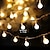 abordables Guirlandes Lumineuses LED-globe guirlande lumineuse 6m 40leds mini boule guirlande lumineuse pour patio extérieur jardin décoration de mariage fête de vacances lampe de cour alimentée par usb