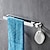 cheap Towel Bars-Multifunctional Towel Bar with Hook Stainless Steel Electroplated and Polished Finished Bathroom Shelf Self-adhesive Silvery 1pc