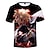 cheap Anime T-Shirts-Cosplay Cosplay Costume T-shirt Anime Graphic 3D Printing Harajuku Graphic For Men&#039;s Women&#039;s Adults&#039; Back To School