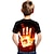 tanie chłopięce koszulki 3D-Dla chłopców Podkoszulek Krótki rękaw Podkoszulek Kolorowy blok Tęczowy Wzór 3D Druk 3D Sport Moda miejska Podstawowy Poliester Szkoła Na zewnątrz Codzienny Dzieci 3-12 lat Grafika drukowana 3D