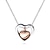 cheap Necklaces-memory cremation ashes jewelry double heart urn necklace for ashes keepsake memorial pendant urn lockets for ashes for loved one(silver and gold)