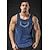 cheap Running Tee &amp; Tank Tops-Men&#039;s Running Tank Top Sleeveless Tee Tshirt Athletic Athleisure Cotton Breathable Quick Dry Soft Fitness Gym Workout Basketball Sportswear White Black Blue Activewear Micro-elastic