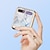 Недорогие Чехол Samsung-телефон Кейс для Назначение SSamsung Galaxy Кейс на заднюю панель Флип-кейс Z Flip Защита от удара Покрытие Флип Полосы / волосы Графика Мрамор Закаленное стекло ПК / Кейс*1 / Внешние закупки