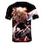 cheap Anime T-Shirts-Cosplay Cosplay Costume T-shirt Anime Graphic 3D Printing Harajuku Graphic For Men&#039;s Women&#039;s Adults&#039; Back To School
