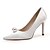 cheap Wedding Shoes-Women&#039;s Heels Wedding Heels Bridal Shoes Bridesmaid Shoes Pearl High Heel Satin Loafer Solid Colored White Black Red