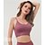 cheap Yoga Tops-Women&#039;s Sports Bra Crop Top Light Support Winter Open Back Cropped Solid Color Purple Blue Nylon Yoga Fitness Gym Workout Bra Top Top Sleeveless Sport Activewear Breathable Comfortable Freedom