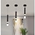 voordelige Hanglampen-LED hanglamp nachtkastlamp zwart modern 31 cm enkel design hanglamp aluminium stijlvolle eiland gelakte afwerkingen 110-240 v