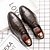 abordables Oxfordsko til herrer-Men&#039;s Oxfords Leather Shoes Printed Oxfords Business Vintage Classic Daily Party &amp; Evening Nappa Leather Cowhide Non-slipping Wear Proof Booties / Ankle Boots Black Brown Spring Summer