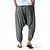 ieftine Retro-Bărbați Harem Pantaloni de in Pantaloni Pantaloni de vară Pantaloni largi Cordon Drop Crotch Simplu Lungime totală Casual Zilnic Stilul etnic Boho Potrivire Largă Negru Bleumarin
