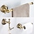cheap Towel Bars-Bathroom Accessory Towel Ring/Toilet Paper Holder/Robe Hook Antique Brass Bathroom Single Rod Wall Mounted Carved Design