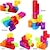 Недорогие Необычные игрушки-Магнитные кубики-головоломки 3D прозрачный магнитный куб состоит из 7 магнитных строительных блоков с 54 направляющими картами, 108 задач по сращиванию, чтобы убить время и снять стресс