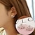 cheap Earrings-Daisy Earrings Female Women‘s Crystal Flower Rear Hanging Ear Jewelry Sweet Earrings for Daily Birthday Gifts