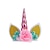 abordables Bandeaux &amp; Serre-têtes-nouvelle décoration de gâteau de licorne pour enfants bébé filles décoration de gâteau d&#039;anniversaire de licorne cuisson plug-in accessoires d&#039;habillage