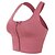 cheap Sports Bras-Women&#039;s Scoop Neck Sports Bra Zipper Front Close Letter Fuchsia Pink Nylon Yoga Fitness Gym Workout Bra Top Top Sleeveless Sport Activewear Quick Dry Breathable Comfortable Stretchy